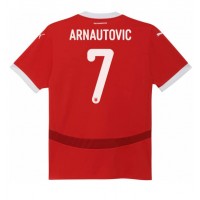 Camiseta Austria Marko Arnautovic #7 Primera Equipación Replica Eurocopa 2024 para mujer mangas cortas